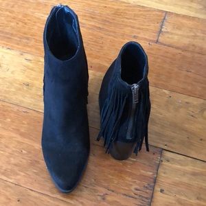 Fringe booties